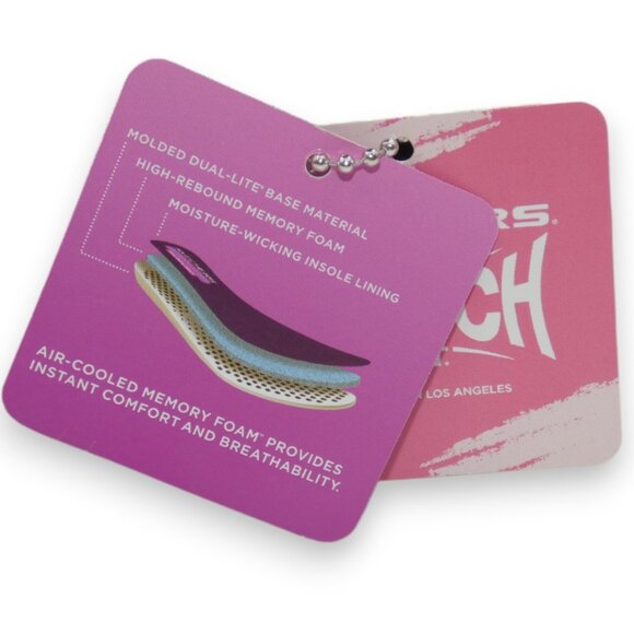 NWT Skechers Stretch Fit Black Sneakers Air-Cooled Memory Foam Womens 8.5 - Picture 14 of 14